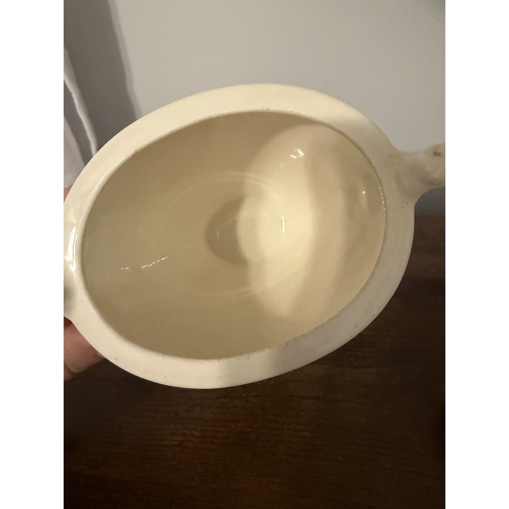 Vintage Homer Laughlin Eggshell Georgian H45N5 Covered Sugar Bowl Floral USA - Picture 8 of 10